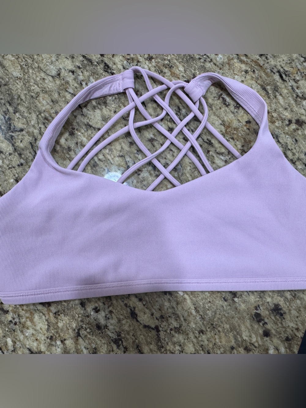 lululemon athletica Light Lavender free to be serine Sports Bra